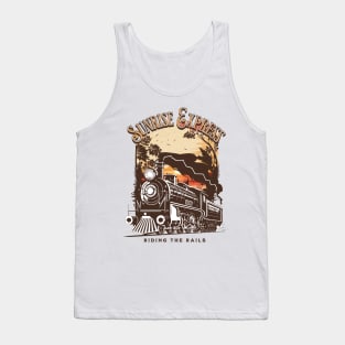 Sunrise Express Ride The Rails Tank Top